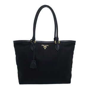Prada Tessuto Vela Tote Shoulder Bag Black